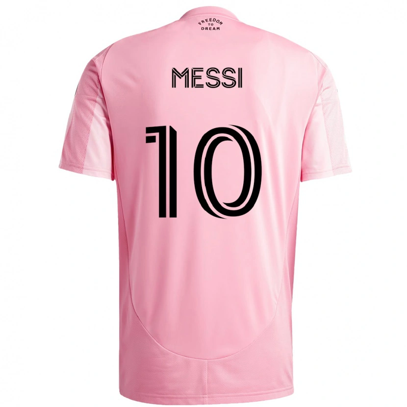 Danxen Kid Lionel Messi #10 Pink Black Home Jersey 2025/26 T-Shirt