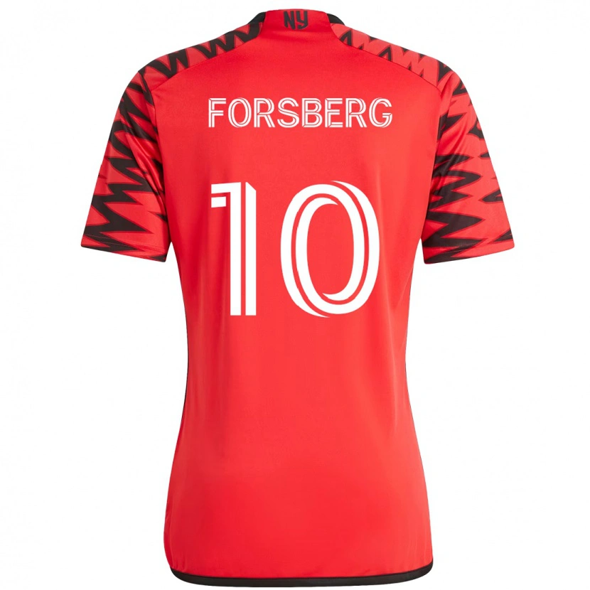 Danxen Kid Emil Forsberg #10 Red Black Home Jersey 2025/26 T-Shirt