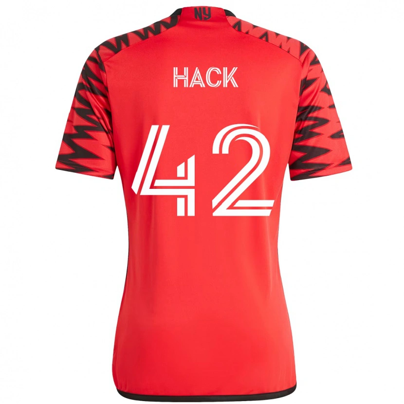 Danxen Kid Alexander Hack #42 Red Black Home Jersey 2025/26 T-Shirt