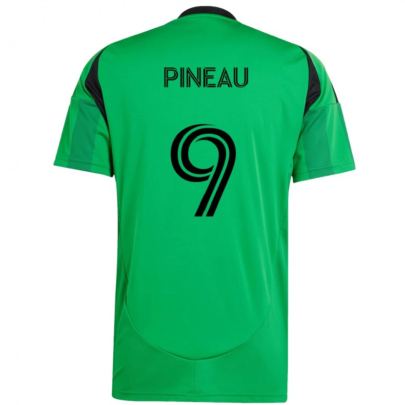 Danxen Kid Sebastien Pineau #9 Green Black Home Jersey 2025/26 T-Shirt