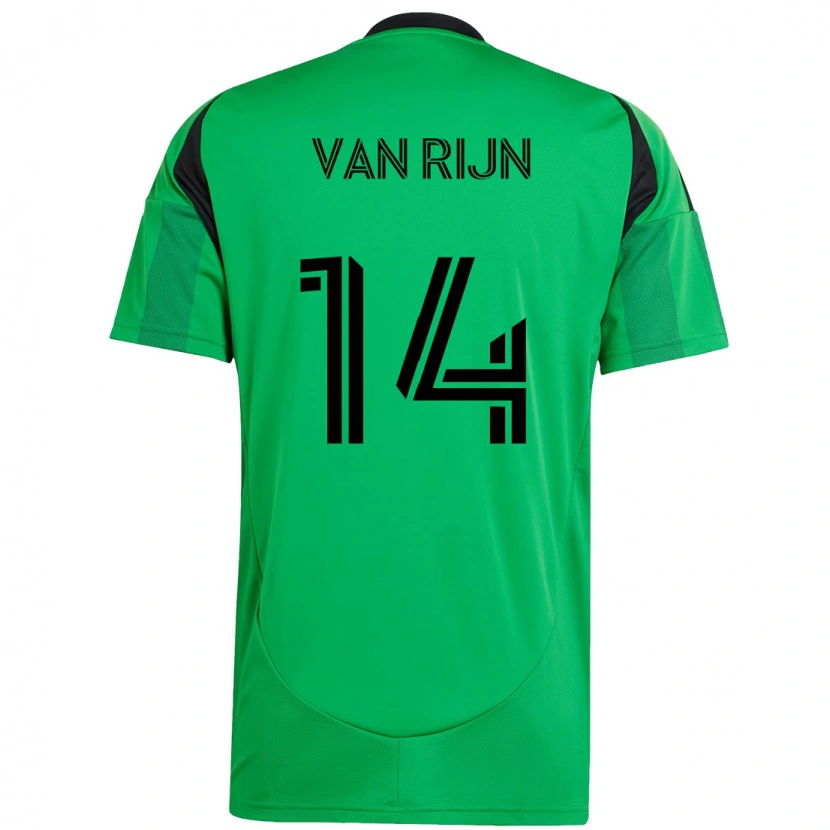 Danxen Kid Nico Van Rijn #14 Green Black Home Jersey 2025/26 T-Shirt