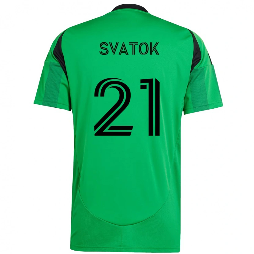 Danxen Kid Oleksandr Svatok #21 Green Black Home Jersey 2025/26 T-Shirt