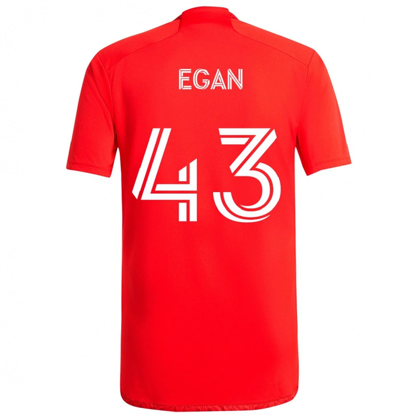 Danxen Kid Noah Egan #43 Red White Home Jersey 2025/26 T-Shirt