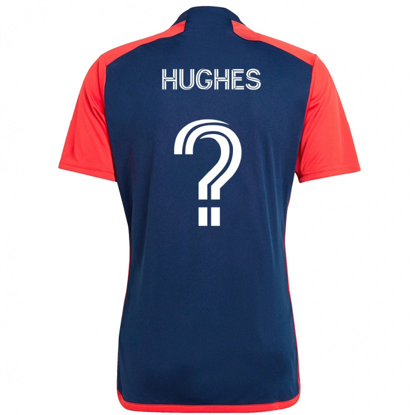 Danxen Kid Keegan Hughes #0 Blue Red Home Jersey 2025/26 T-Shirt