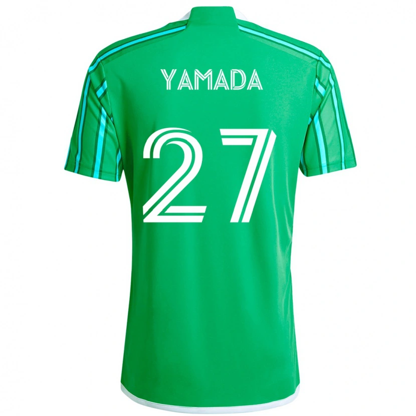 Danxen Kid Hikari Yamada #27 Green White Home Jersey 2025/26 T-Shirt