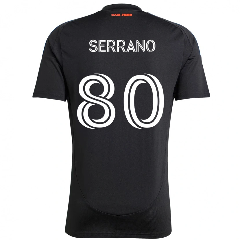 Danxen Kid David Serrano #80 Black Dark Blue Home Jersey 2025/26 T-Shirt