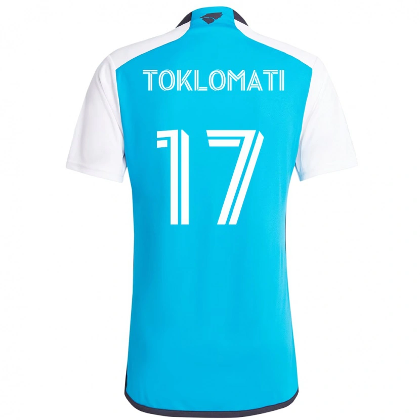 Danxen Kid Idan Toklomati #17 Sky Blue White Home Jersey 2025/26 T-Shirt