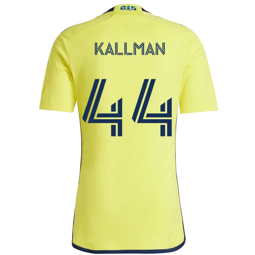 Danxen Kid Brent Kallman #44 Yellow Navy Blue Home Jersey 2025/26 T-Shirt