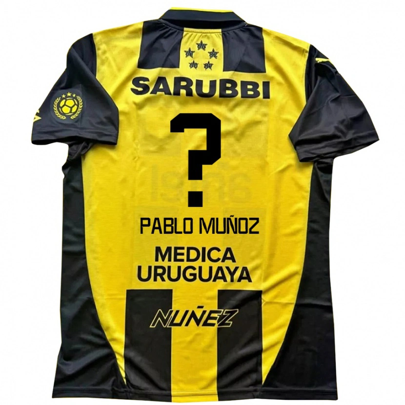 Danxen Kid Juan Pablo Muñoz #0 Yellow Black Home Jersey 2025/26 T-Shirt