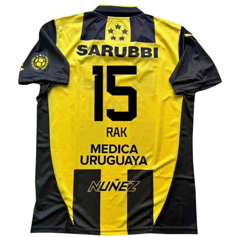 Danxen Kid Yonatthan Rak #15 Yellow Black Home Jersey 2025/26 T-Shirt