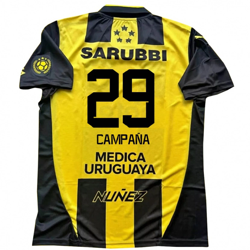 Danxen Kid Martín Campaña #29 Yellow Black Home Jersey 2025/26 T-Shirt