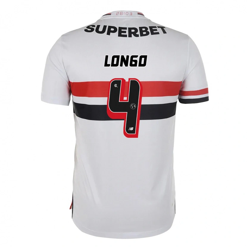 Danxen Kid Santiago Longo #4 Red Black White Home Jersey 2025/26 T-Shirt