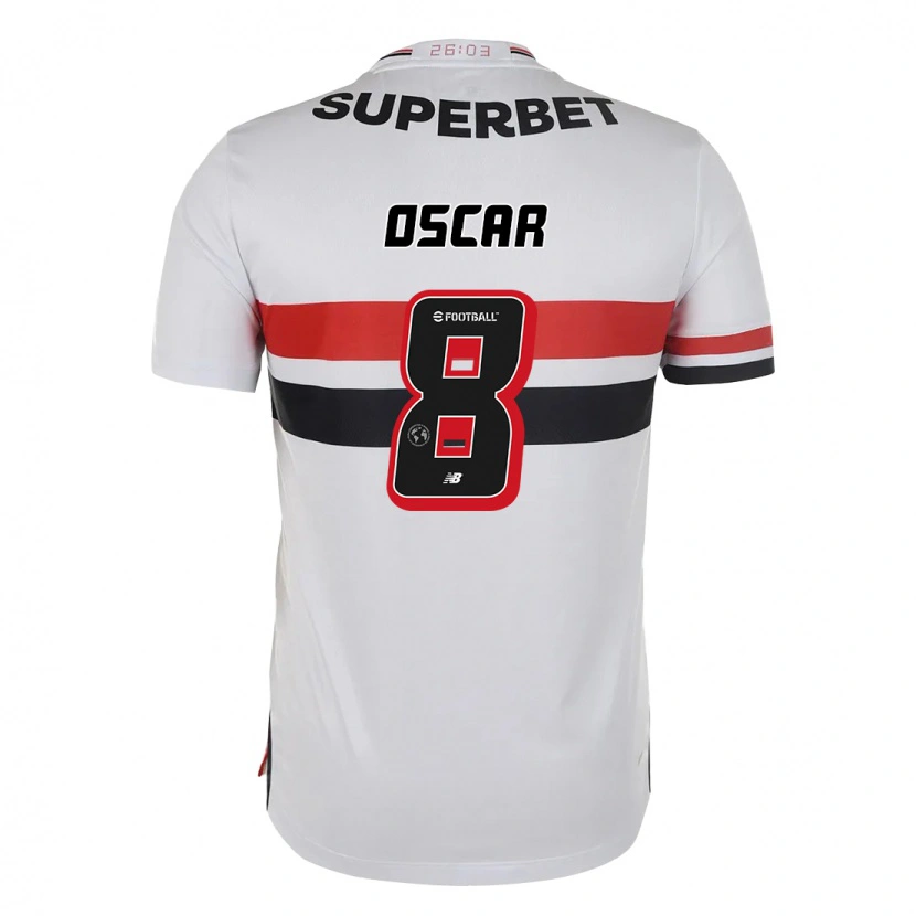 Danxen Kid Oscar #8 Red Black White Home Jersey 2025/26 T-Shirt