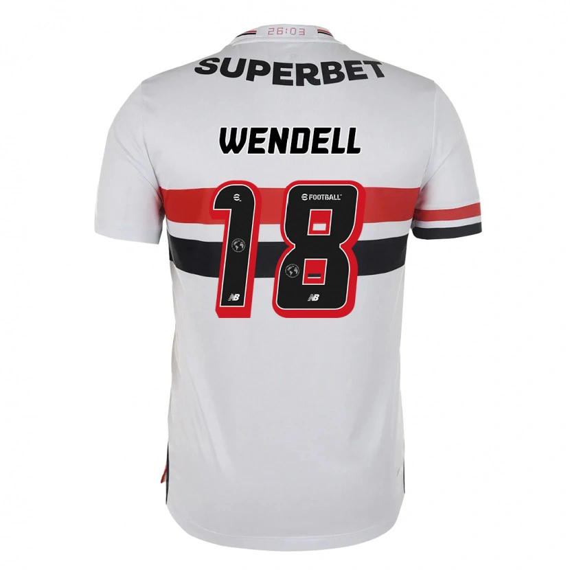 Danxen Kid Wendell #18 Red Black White Home Jersey 2025/26 T-Shirt