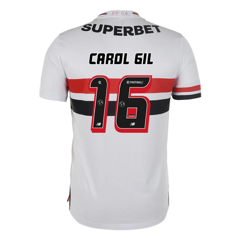 Danxen Kid Carol Gil #16 Red Black White Home Jersey 2025/26 T-Shirt