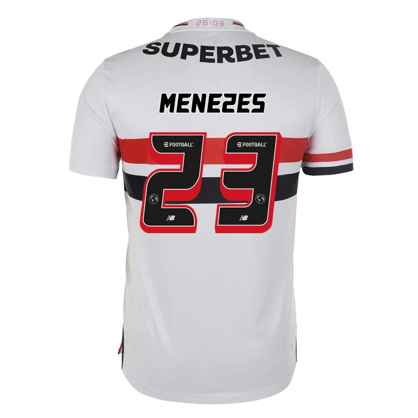 Danxen Kid Bia Menezes #23 Red Black White Home Jersey 2025/26 T-Shirt