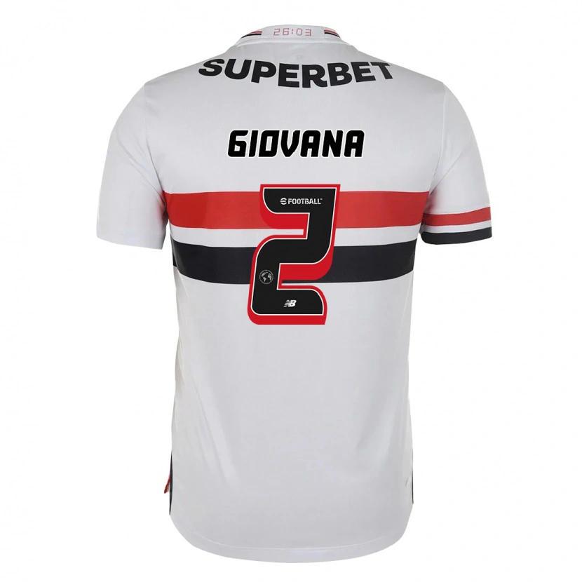 Danxen Kid Giovana #2 Red Black White Home Jersey 2025/26 T-Shirt