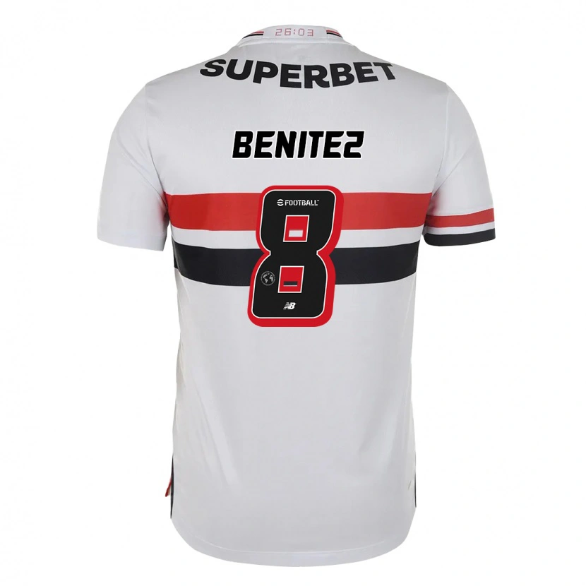 Danxen Kid Martin Benitez #8 Red Black White Home Jersey 2025/26 T-Shirt