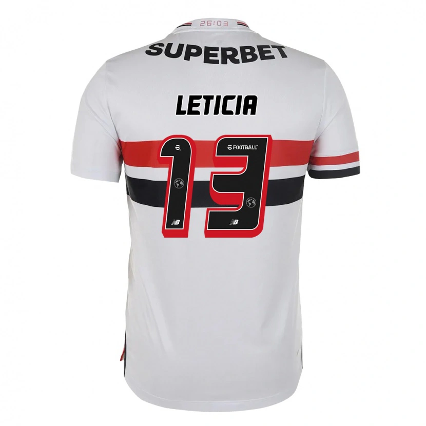 Danxen Kid Leticia #13 Red Black White Home Jersey 2025/26 T-Shirt