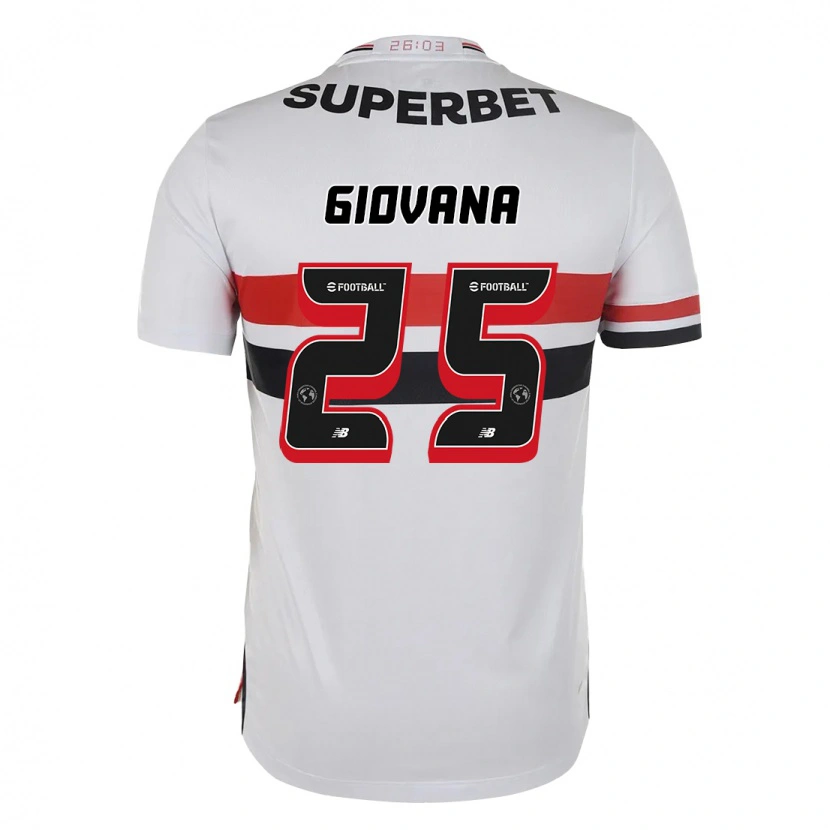 Danxen Kid Giovana #25 Red Black White Home Jersey 2025/26 T-Shirt