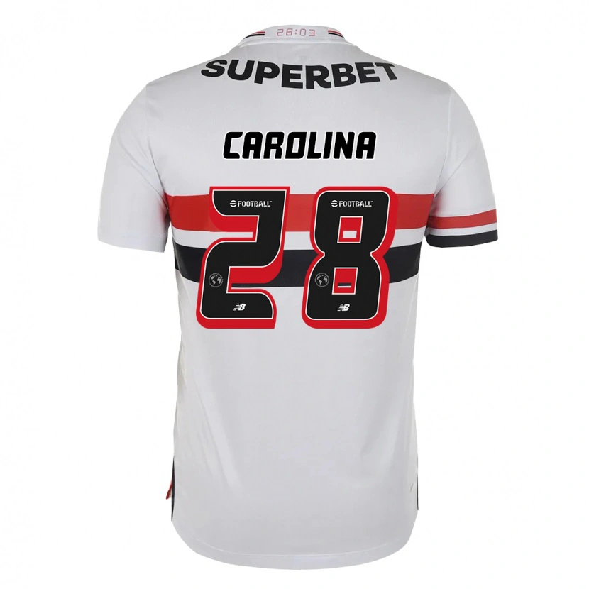 Danxen Kid Ana Carolina #28 Red Black White Home Jersey 2025/26 T-Shirt