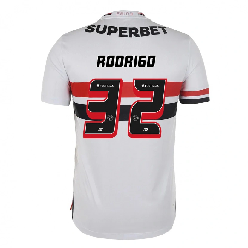 Danxen Kid Rodrigo #32 Red Black White Home Jersey 2025/26 T-Shirt