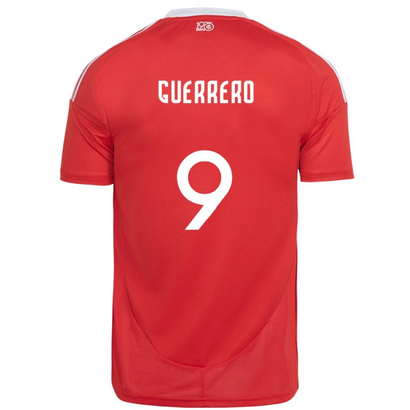 Danxen Kid Paolo Guerrero #9 Red White Home Jersey 2025/26 T-Shirt