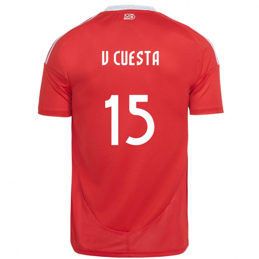 Danxen Kid Victor Cuesta #15 Red White Home Jersey 2025/26 T-Shirt