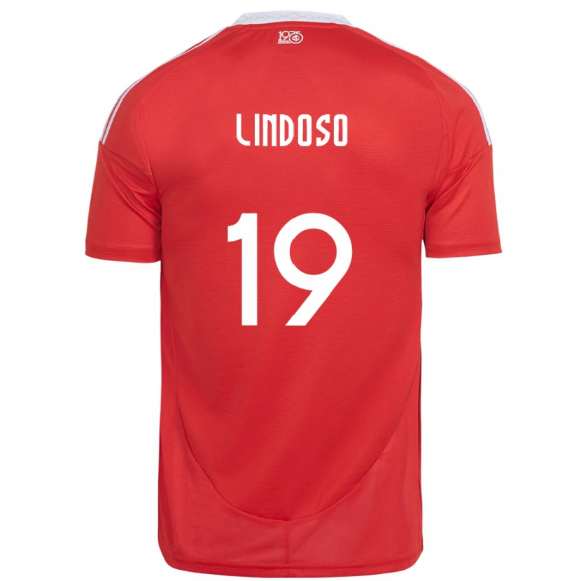 Danxen Kid Rodrigo Lindoso #19 Red White Home Jersey 2025/26 T-Shirt