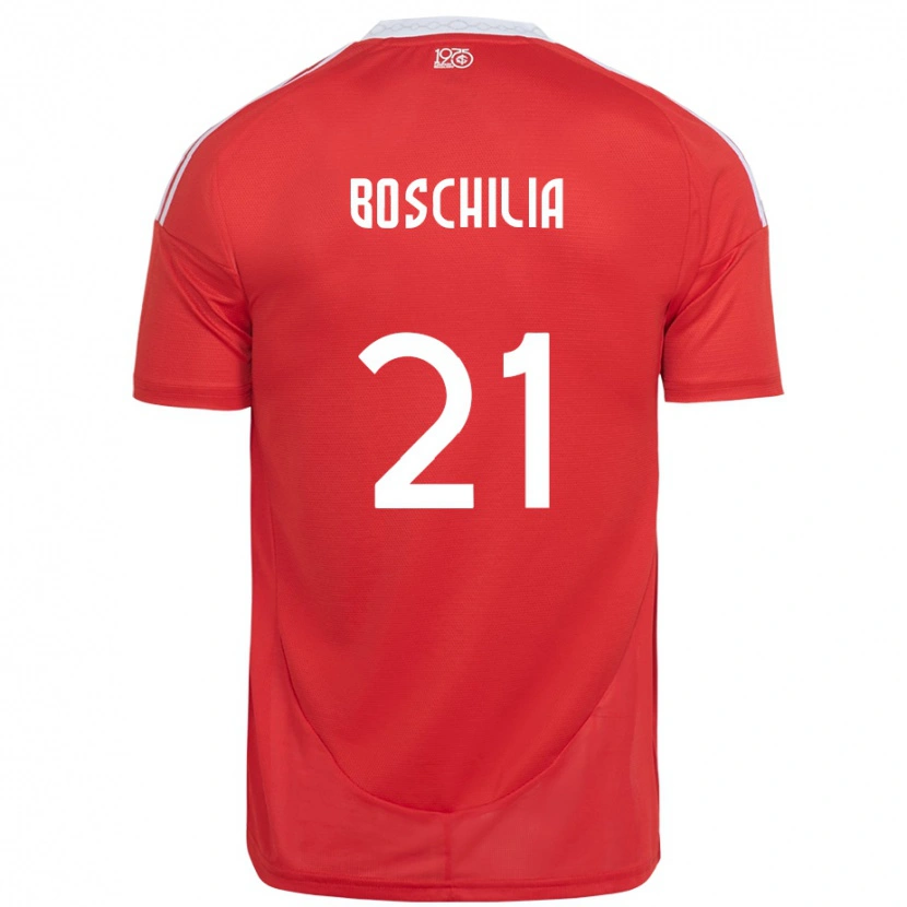 Danxen Kid Gabriel Boschilia #21 Red White Home Jersey 2025/26 T-Shirt