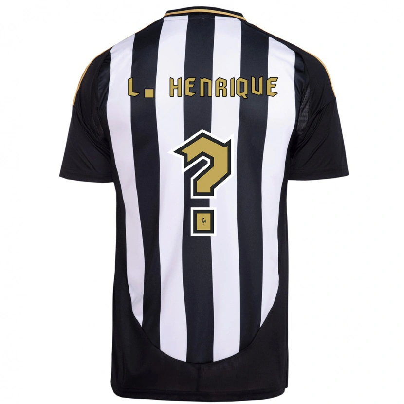 Danxen Kid Luiz Henrique #0 White Black Home Jersey 2025/26 T-Shirt