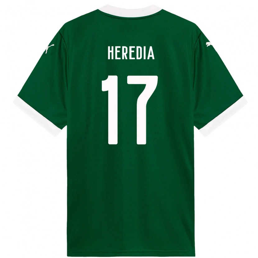 Danxen Kid Jesus Heredia #17 Green White Home Jersey 2025/26 T-Shirt