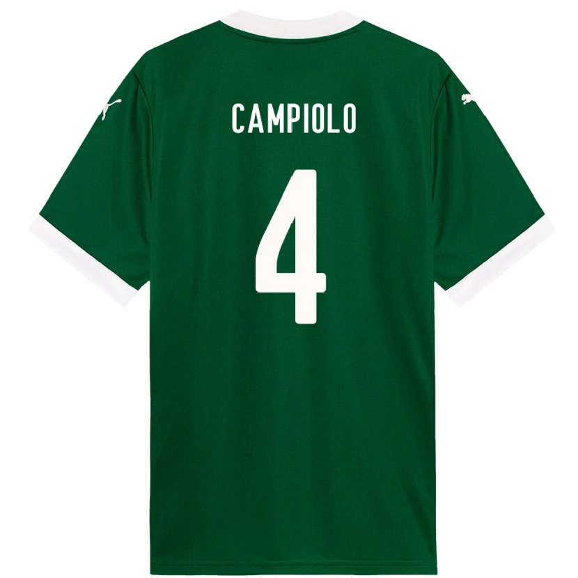 Danxen Kid Giovanna Campiolo #4 Green White Home Jersey 2025/26 T-Shirt