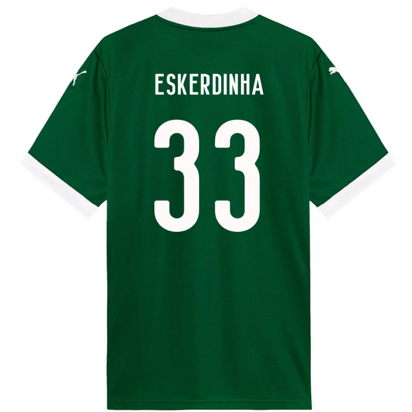 Danxen Kid Eskerdinha #33 Green White Home Jersey 2025/26 T-Shirt