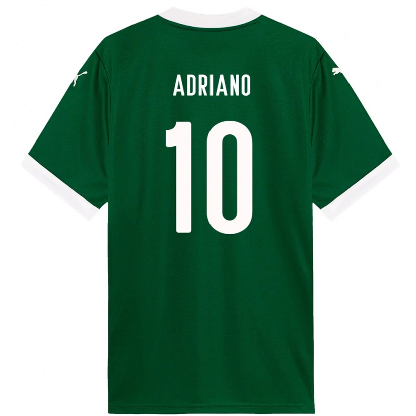 Danxen Kid Luiz Adriano #10 Green White Home Jersey 2025/26 T-Shirt