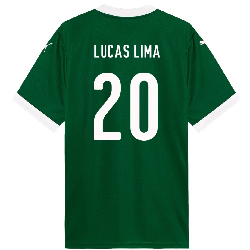 Danxen Kid Lucas Lima #20 Green White Home Jersey 2025/26 T-Shirt