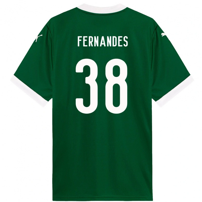 Danxen Kid Matheus Fernandes #38 Green White Home Jersey 2025/26 T-Shirt