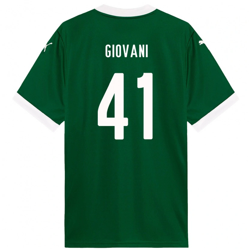 Danxen Kid Giovani #41 Green White Home Jersey 2025/26 T-Shirt