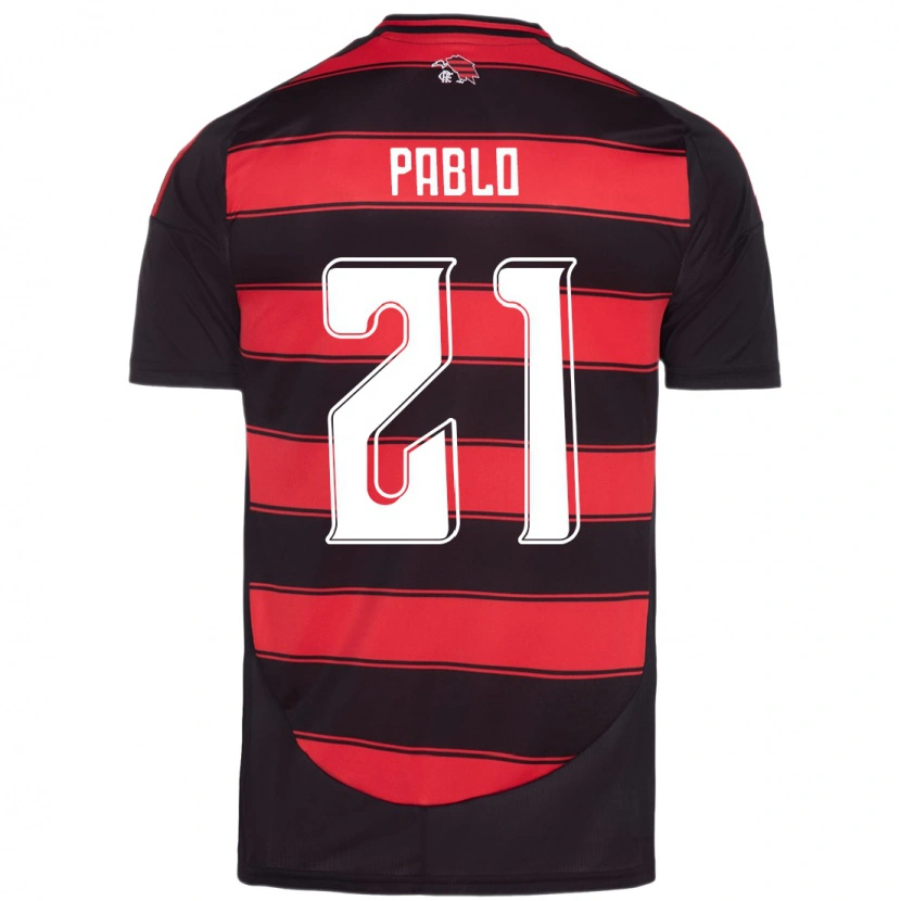 Danxen Kid Pablo #21 Red Black Home Jersey 2025/26 T-Shirt