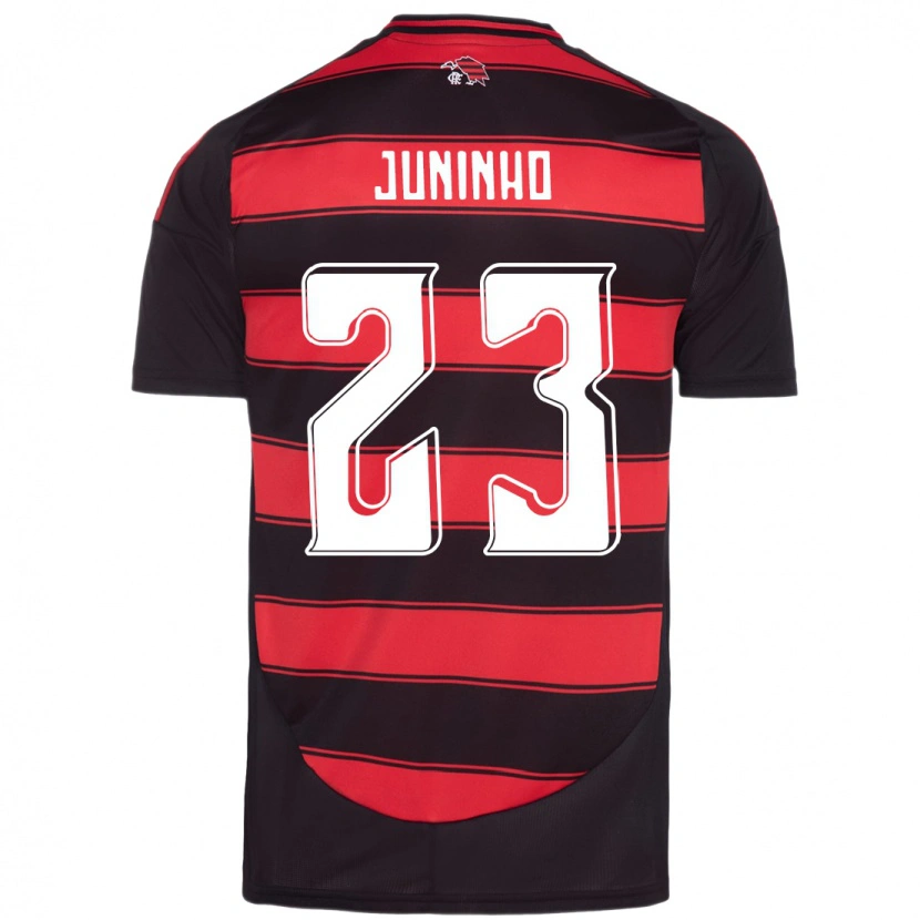 Danxen Kid Juninho #23 Red Black Home Jersey 2025/26 T-Shirt