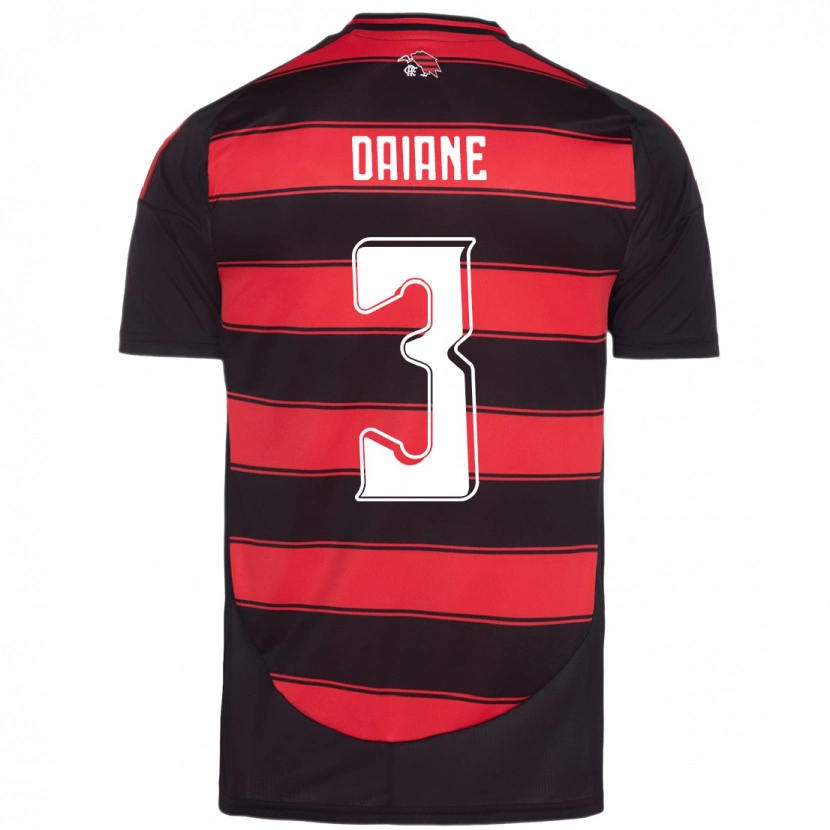 Danxen Kid Daiane #3 Red Black Home Jersey 2025/26 T-Shirt