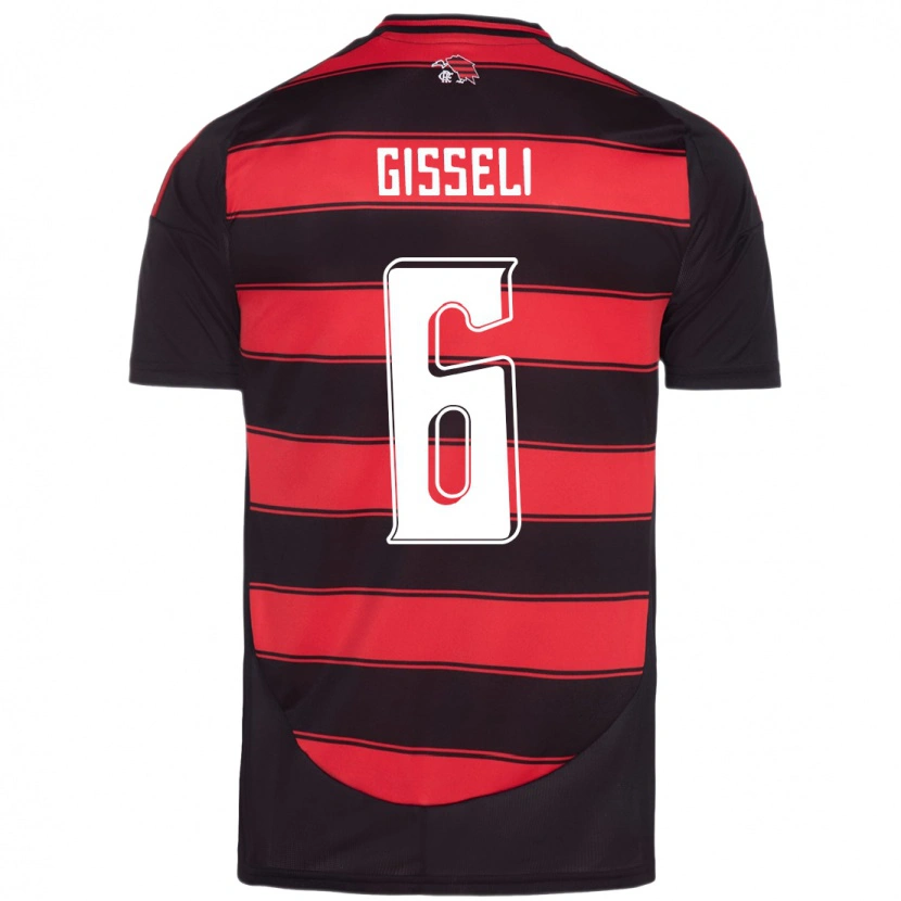 Danxen Kid Gisseli #6 Red Black Home Jersey 2025/26 T-Shirt