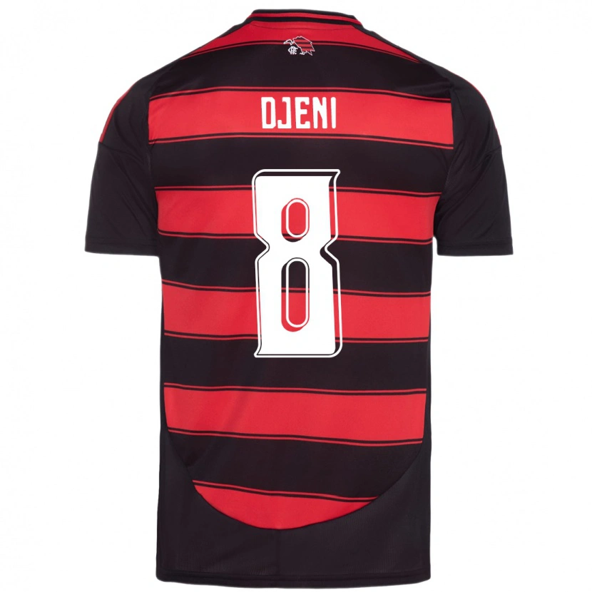 Danxen Kid Djeni #8 Red Black Home Jersey 2025/26 T-Shirt