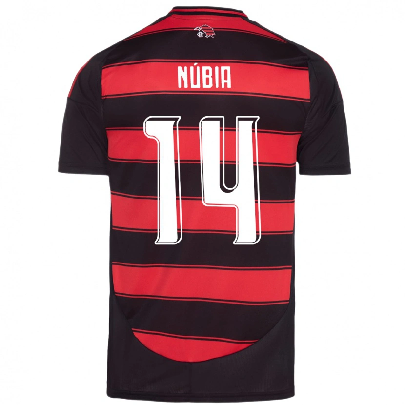 Danxen Kid Núbia #14 Red Black Home Jersey 2025/26 T-Shirt