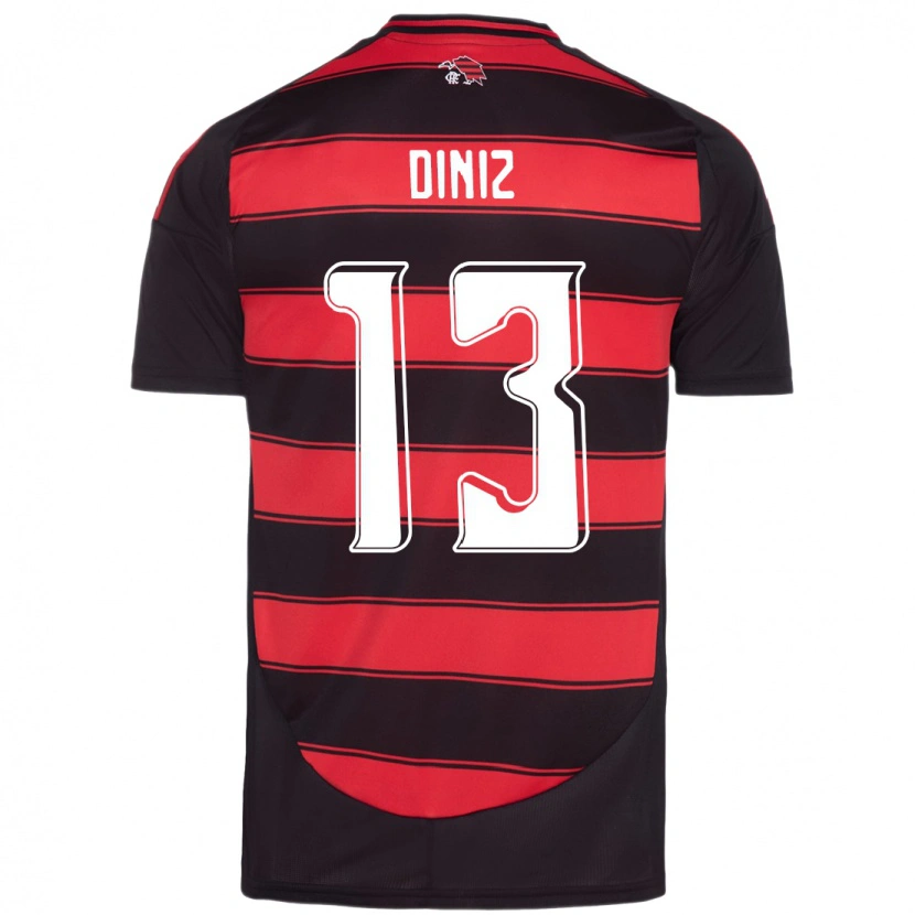 Danxen Kid Renata Diniz #13 Red Black Home Jersey 2025/26 T-Shirt