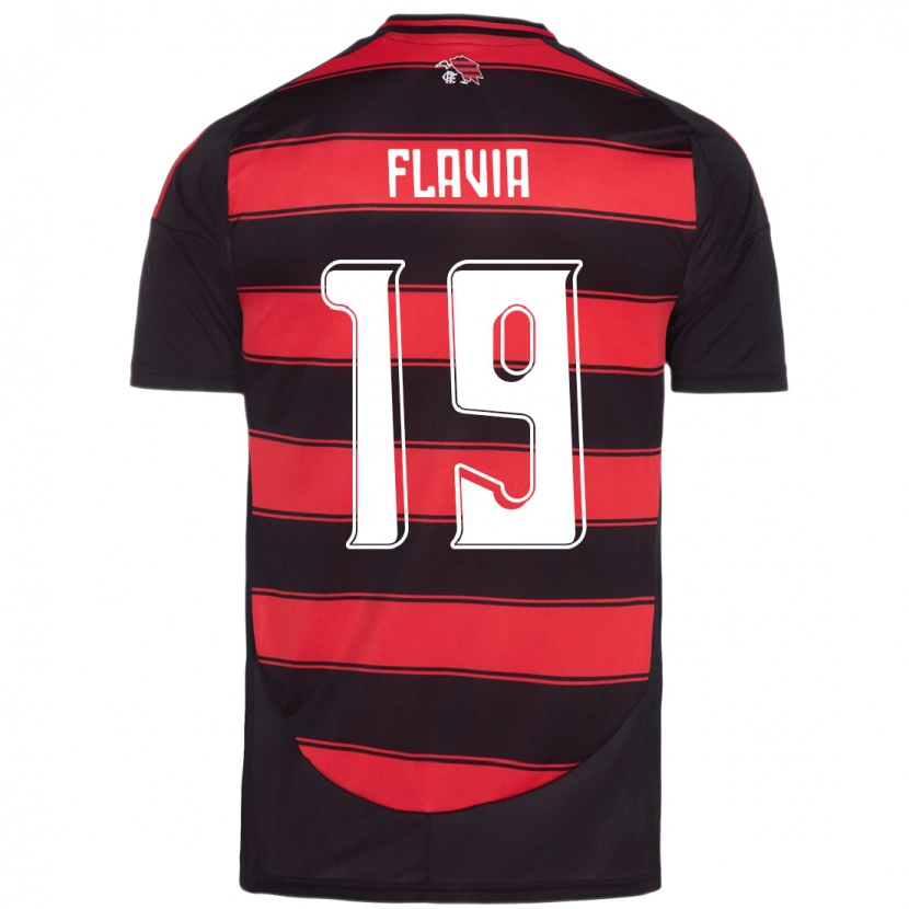 Danxen Kid Flavia #19 Red Black Home Jersey 2025/26 T-Shirt