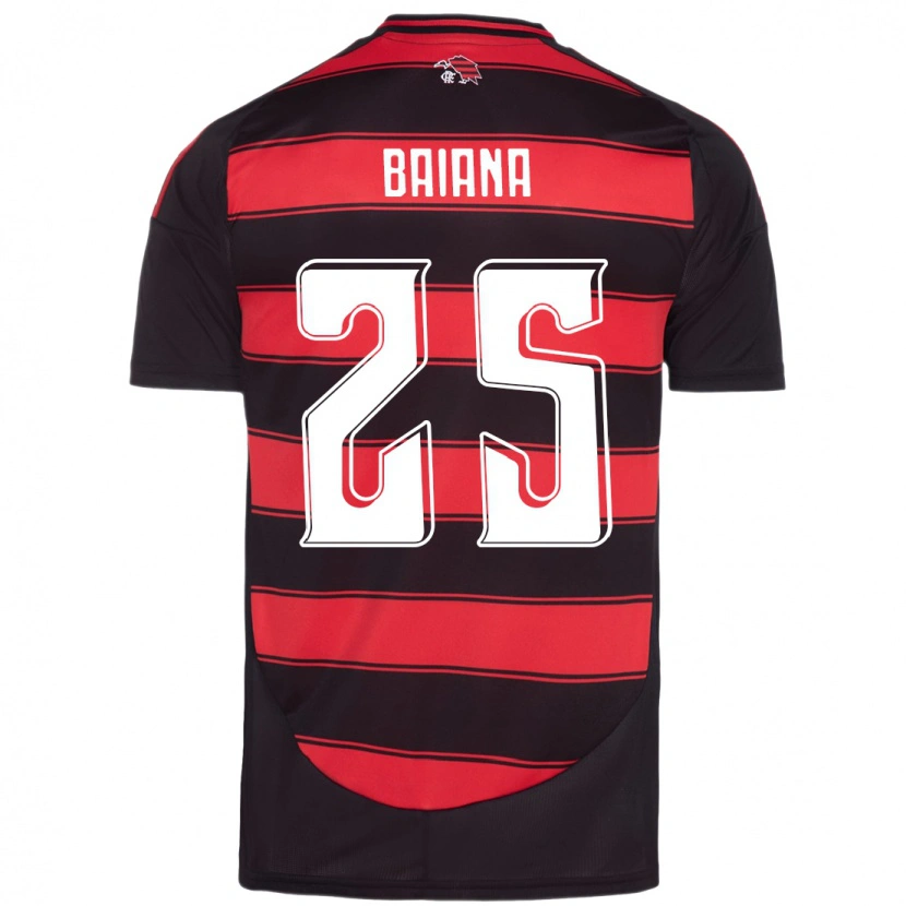 Danxen Kid Larissa Baiana #25 Red Black Home Jersey 2025/26 T-Shirt