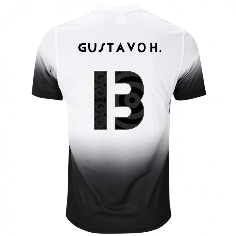 Danxen Kid Gustavo Henrique #13 White Black Home Jersey 2025/26 T-Shirt