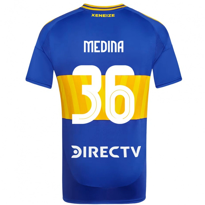 Danxen Kid Cristian Medina #36 Royal Blue Yellow Home Jersey 2025/26 T-Shirt