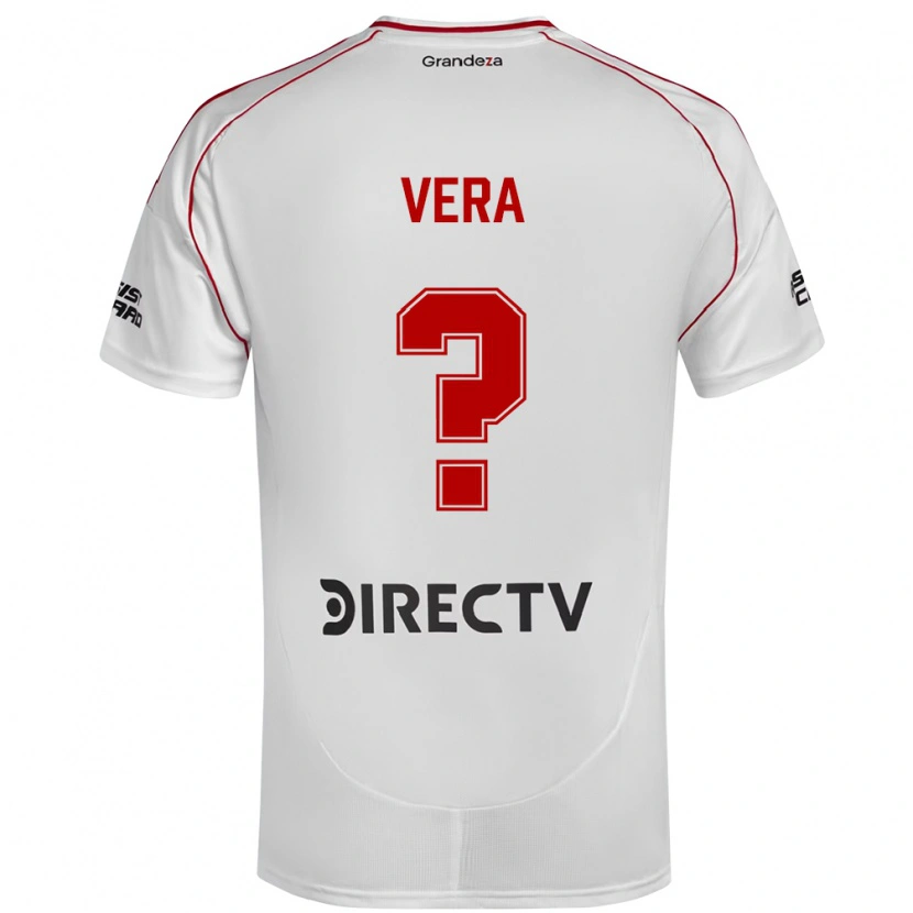 Danxen Kid Lautaro Vera #0 White Red Home Jersey 2025/26 T-Shirt